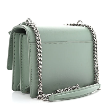 Saint Laurent Calfskin Small Monogram Sunset Vert Opaline 3 of 10