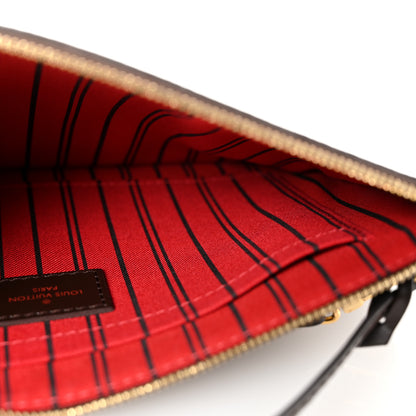 Louis Vuitton Damier Ebene Neverfull MM GM Pochette 5 of 6