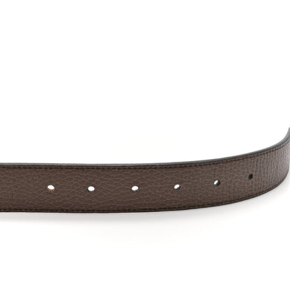 Gucci Calfskin Double G Reversible 37mm Belt 85 34 Black Cocoa 5 of 8
