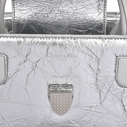 Christian Dior Metallic Calfskin Large Diorever Flap Silver 7 of 8