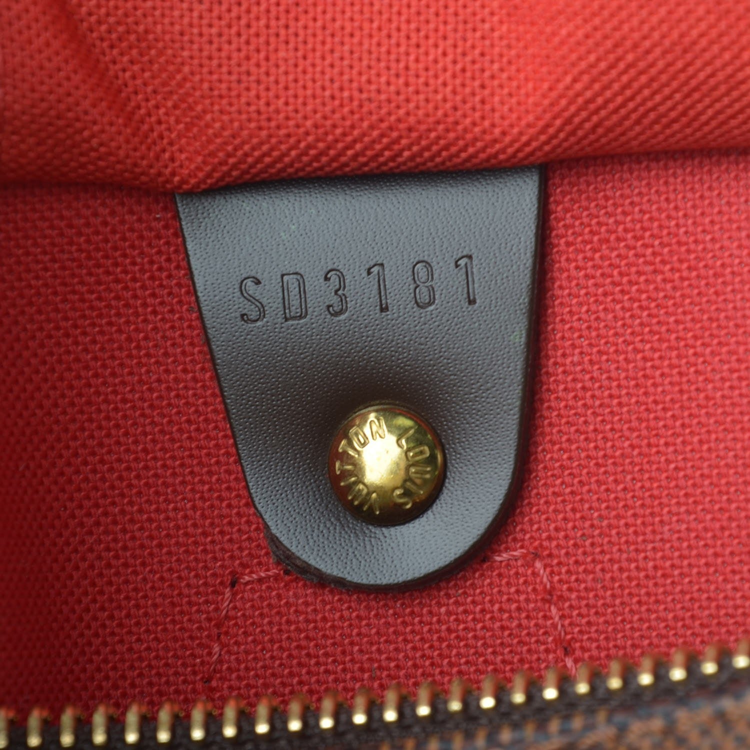 Louis Vuitton Damier Ebene Speedy 30 7 of 9