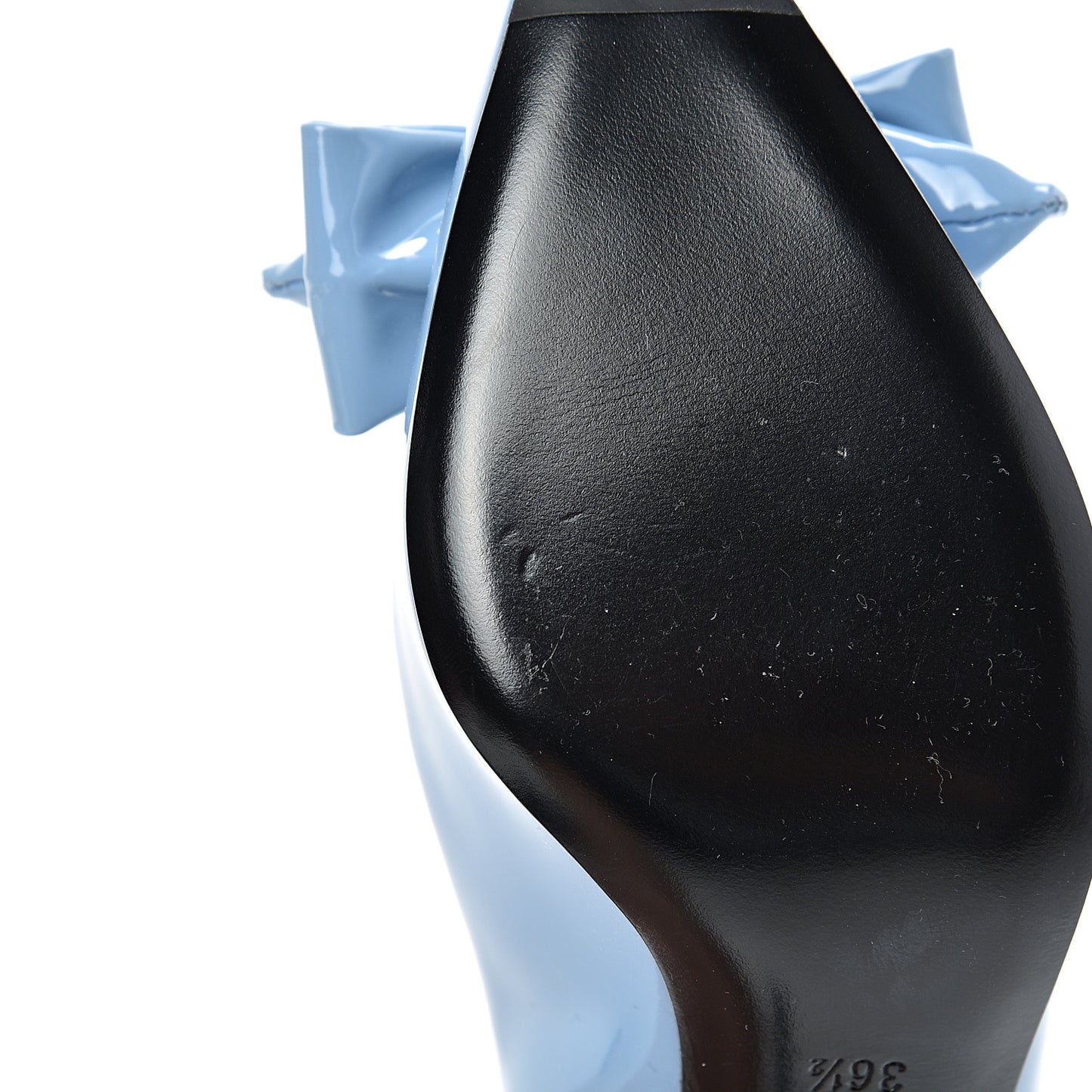 Vernice Bow Pumps 36.5 Light Blue