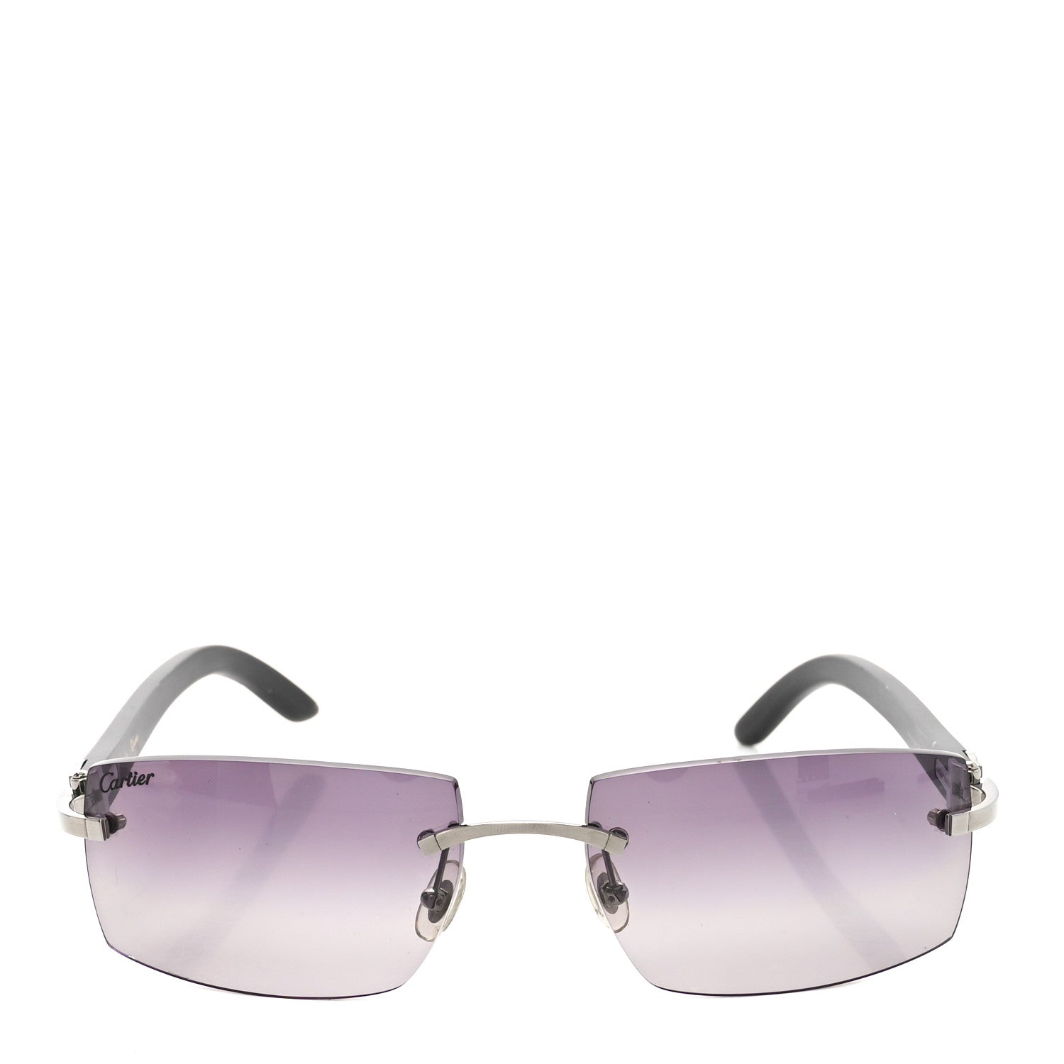 Cartier C Decor 140 Square Sunglasses Black 2 of 6