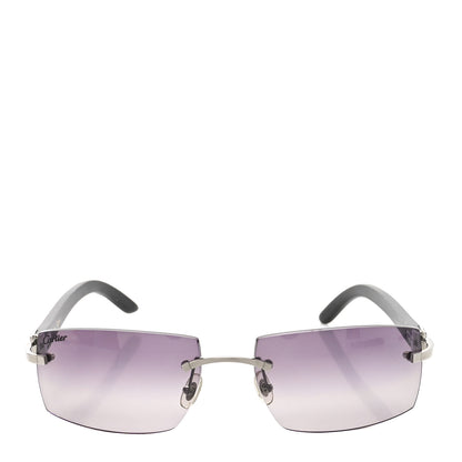 Cartier C Decor 140 Square Sunglasses Black 2 of 6