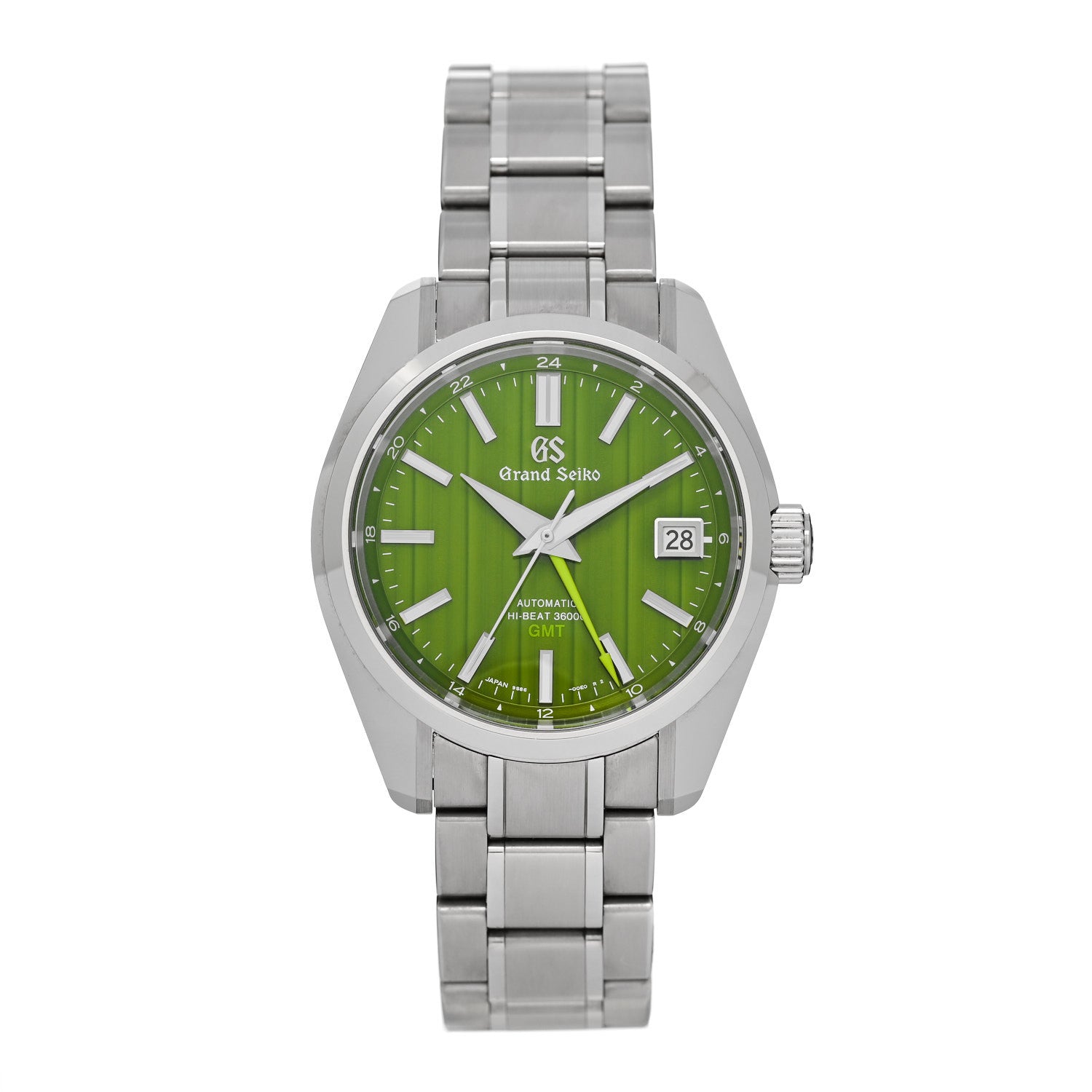 Grand Seiko Stainless Steel 40mm Heritage Collection GMT Automatic Watch Green SBGJ259 1 of 5
