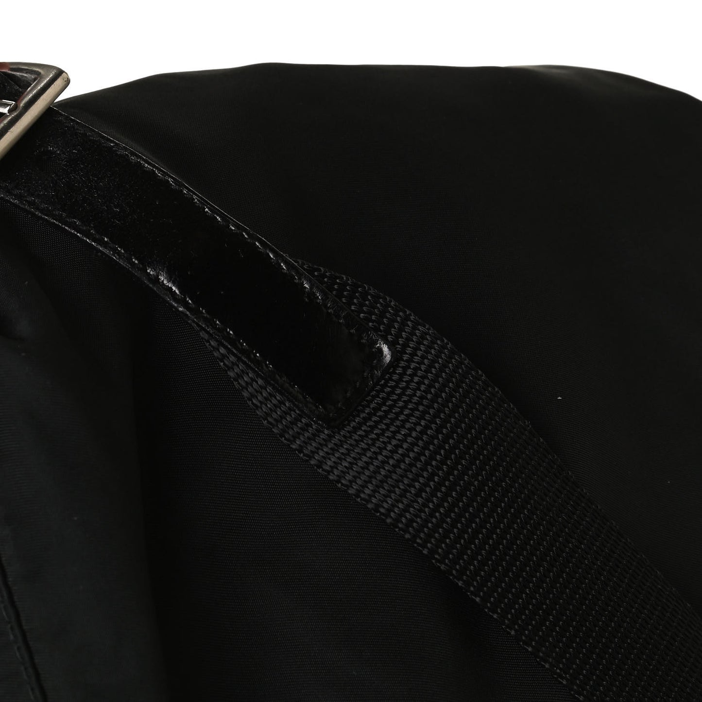 Tessuto Nylon Saffiano Medium Backpack Black