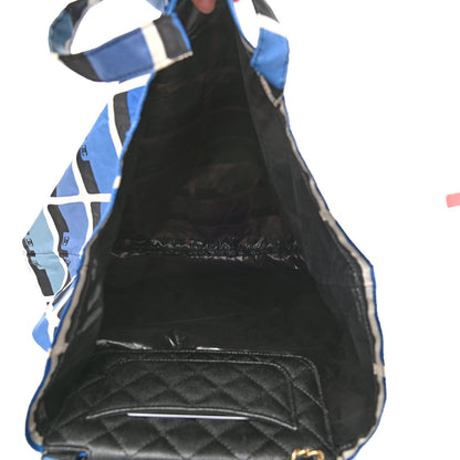 Chanel Caviar Fabric Quilted Foldable Tote With Chain Black Multicolor 8 of 15