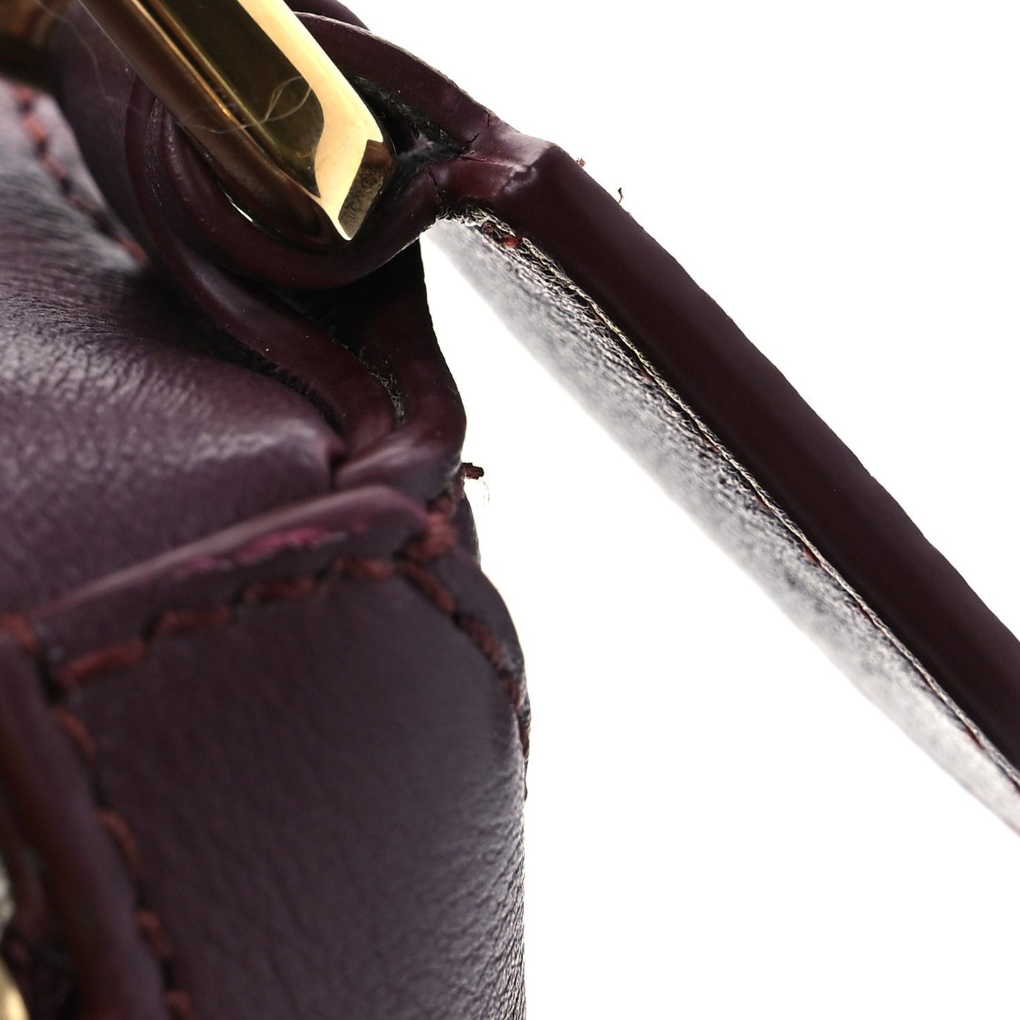 Soft Grained Calfskin Small Puzzle Edge Bag Dark Burgundy