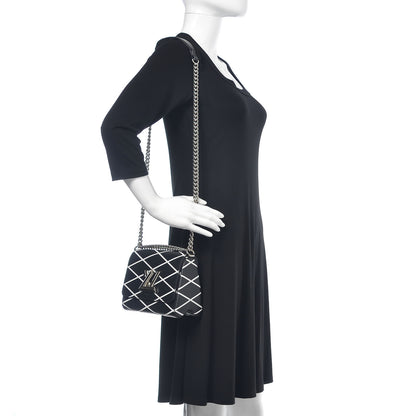Louis Vuitton Epi Malletage Twist Shoulder Bag PM Black 2 of 9
