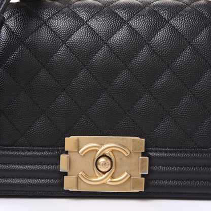 Chanel Caviar Quilted Small Boy Flap Black 7 of 10