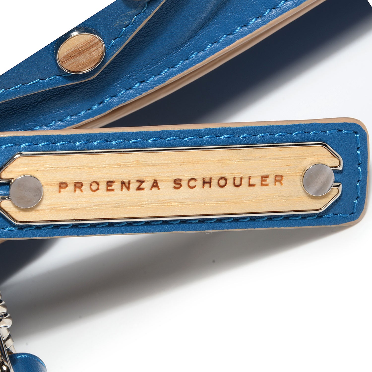 Proenza Schouler Matte Leather Double Sided PS1 Medium Satchel Peacock Grey Nude 13 of 13