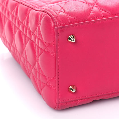 Christian Dior Lambskin Cannage Medium Lady Dior Pink 8 of 13