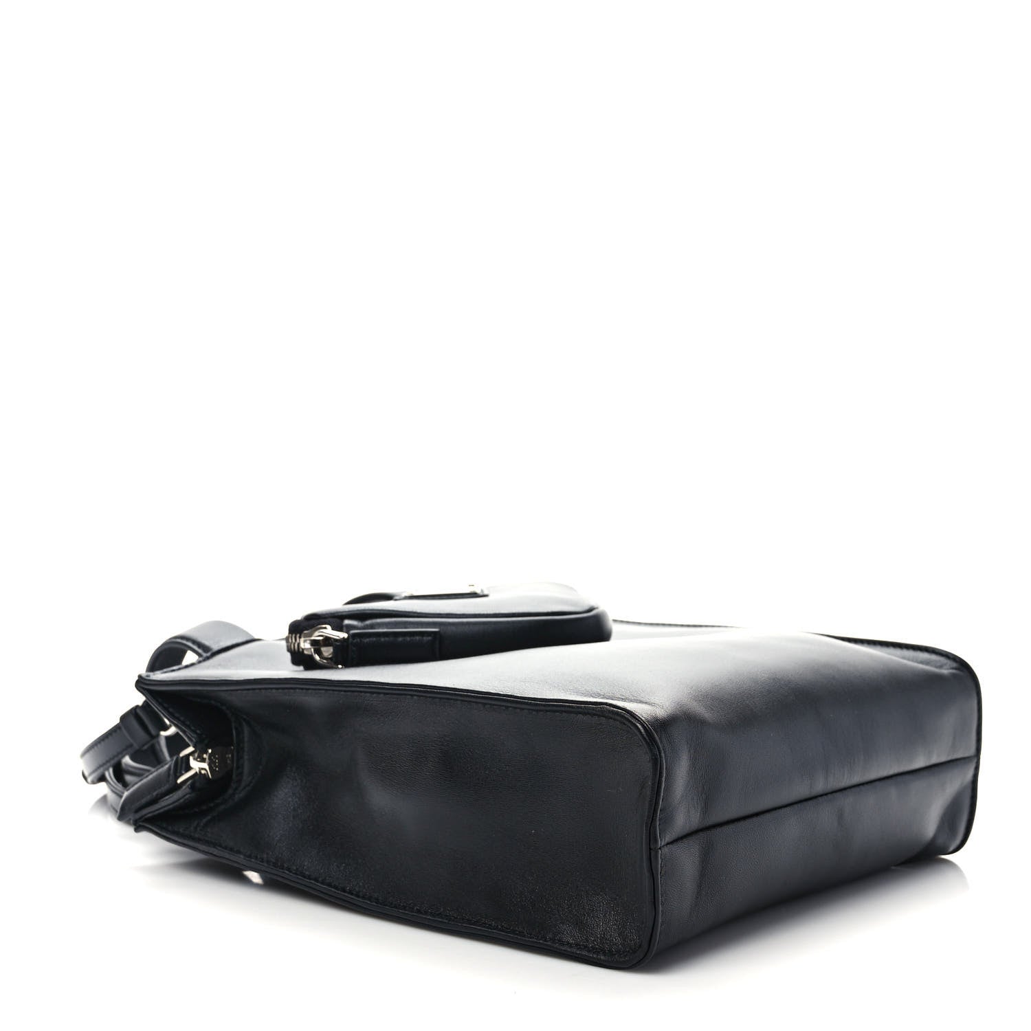 Prada Vitello Daino Mini Pocket Tote Black 4 of 8
