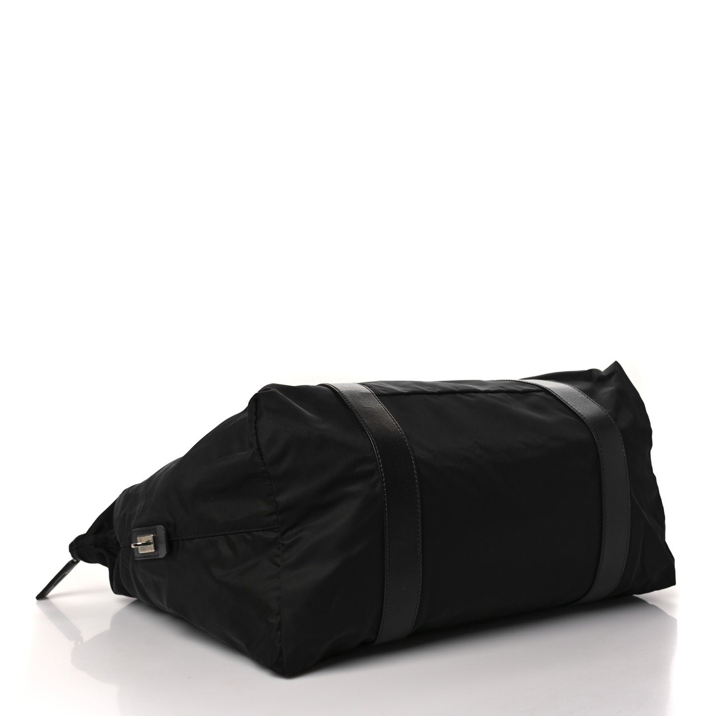Tessuto Nylon Saffiano Carry On Travel Bag Black