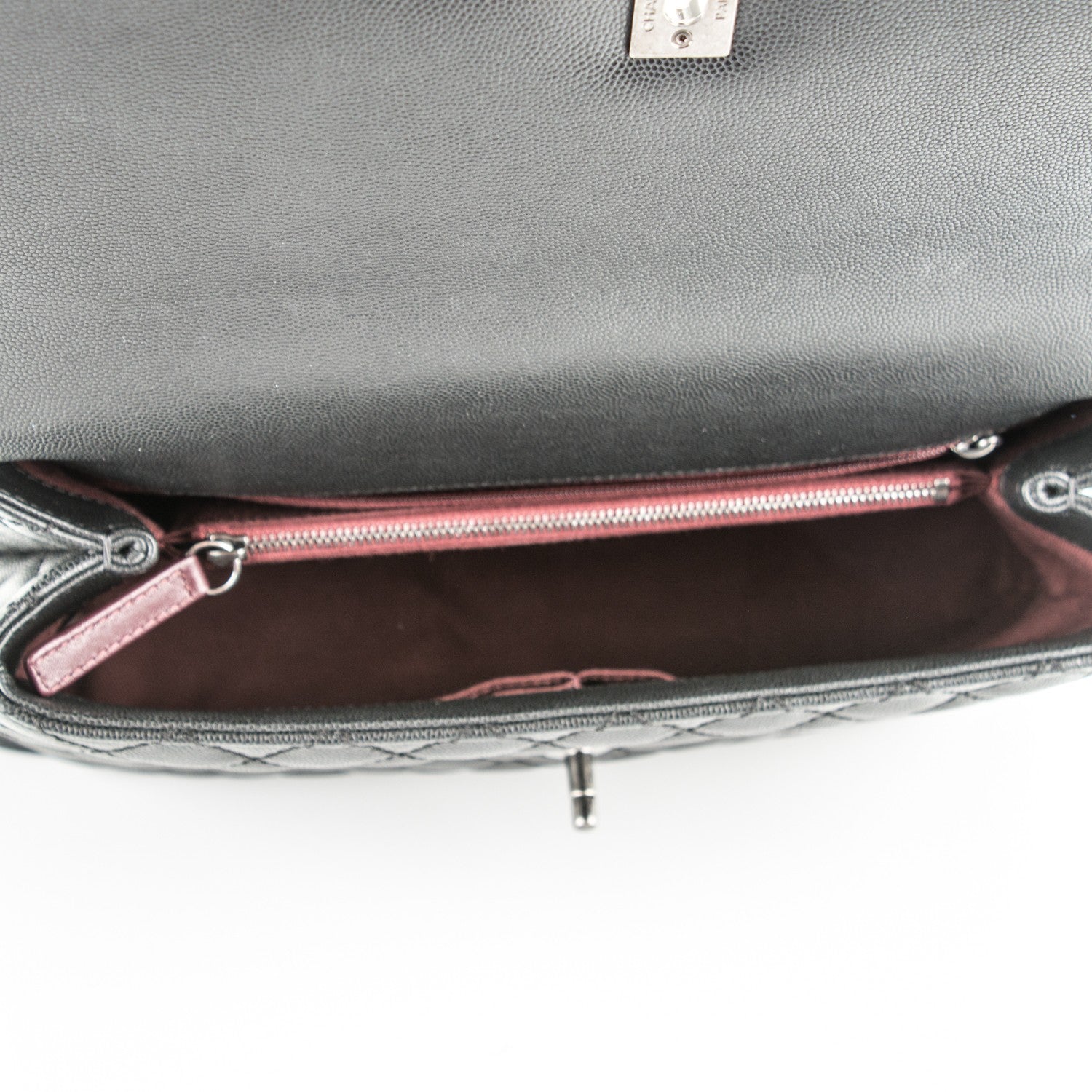 Chanel Caviar Quilted Medium Coco Handle Flap Black 5 of 8