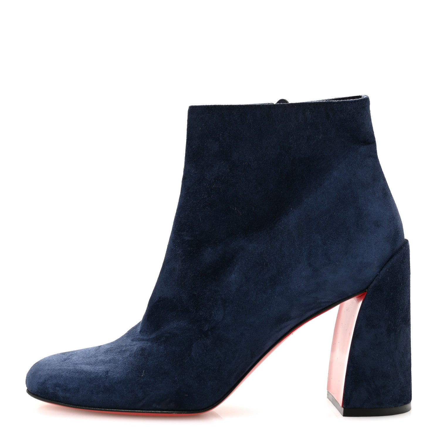 Christian Louboutin Veau Velours Turela 85 Ankle Boots 39.5 Blue 1 of 8
