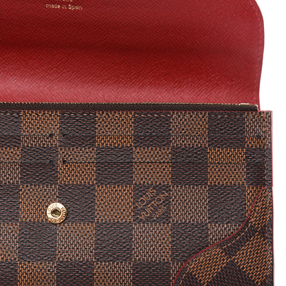Louis Vuitton Damier Ebene Caissa Wallet Cherry 8 of 8