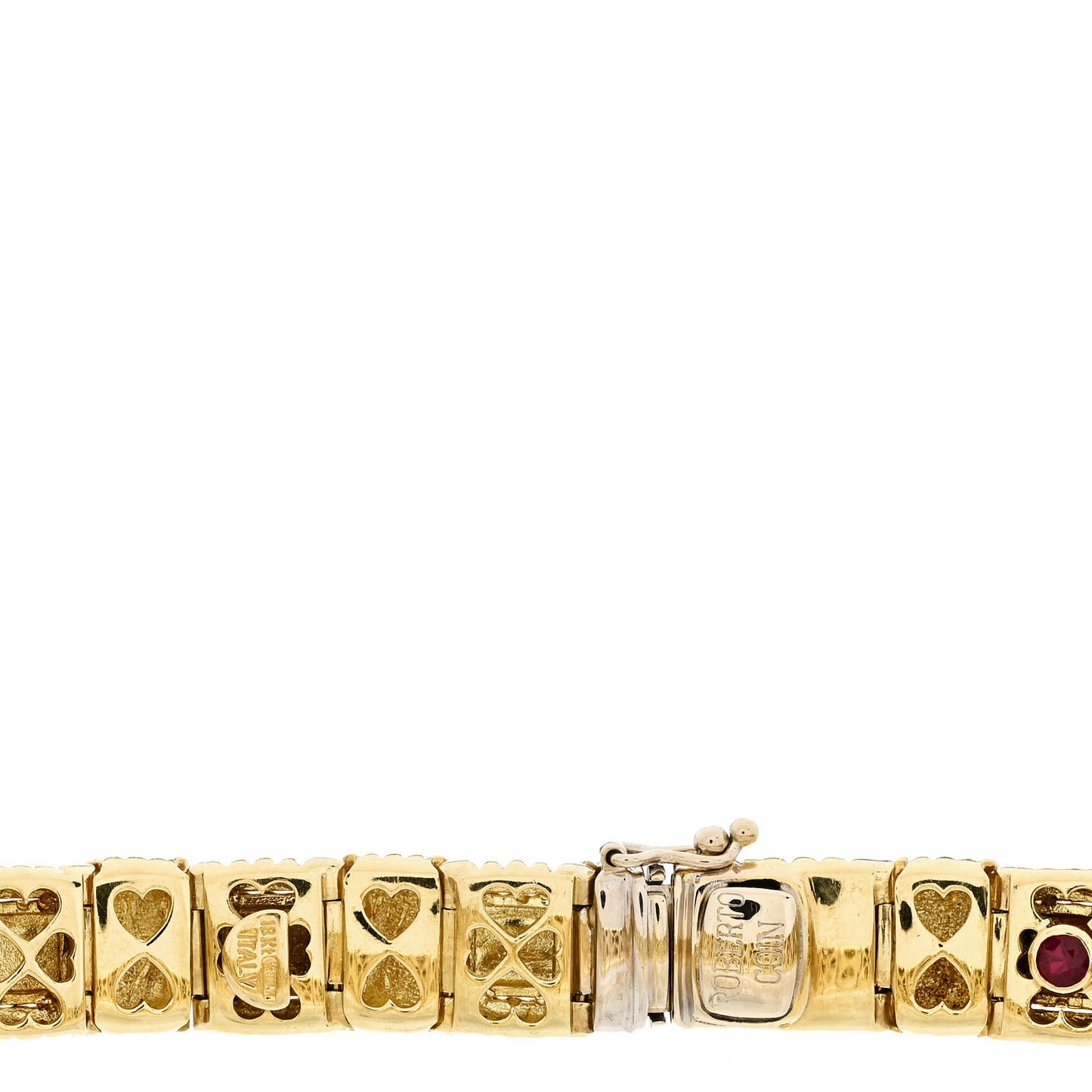 18K Yellow White Gold Diamond Appassionata Basket Weave Bracelet