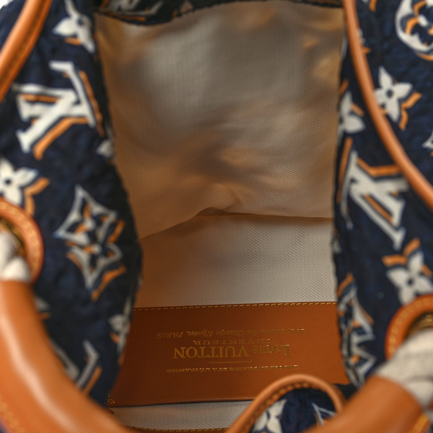 Louis Vuitton Canvas Monogram Cruise Bulles MM Navy 5 of 10