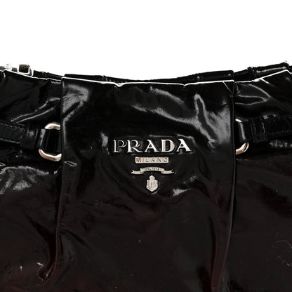Prada Vernice Sfumata Shoulder Bag Black Nudo 8 of 10
