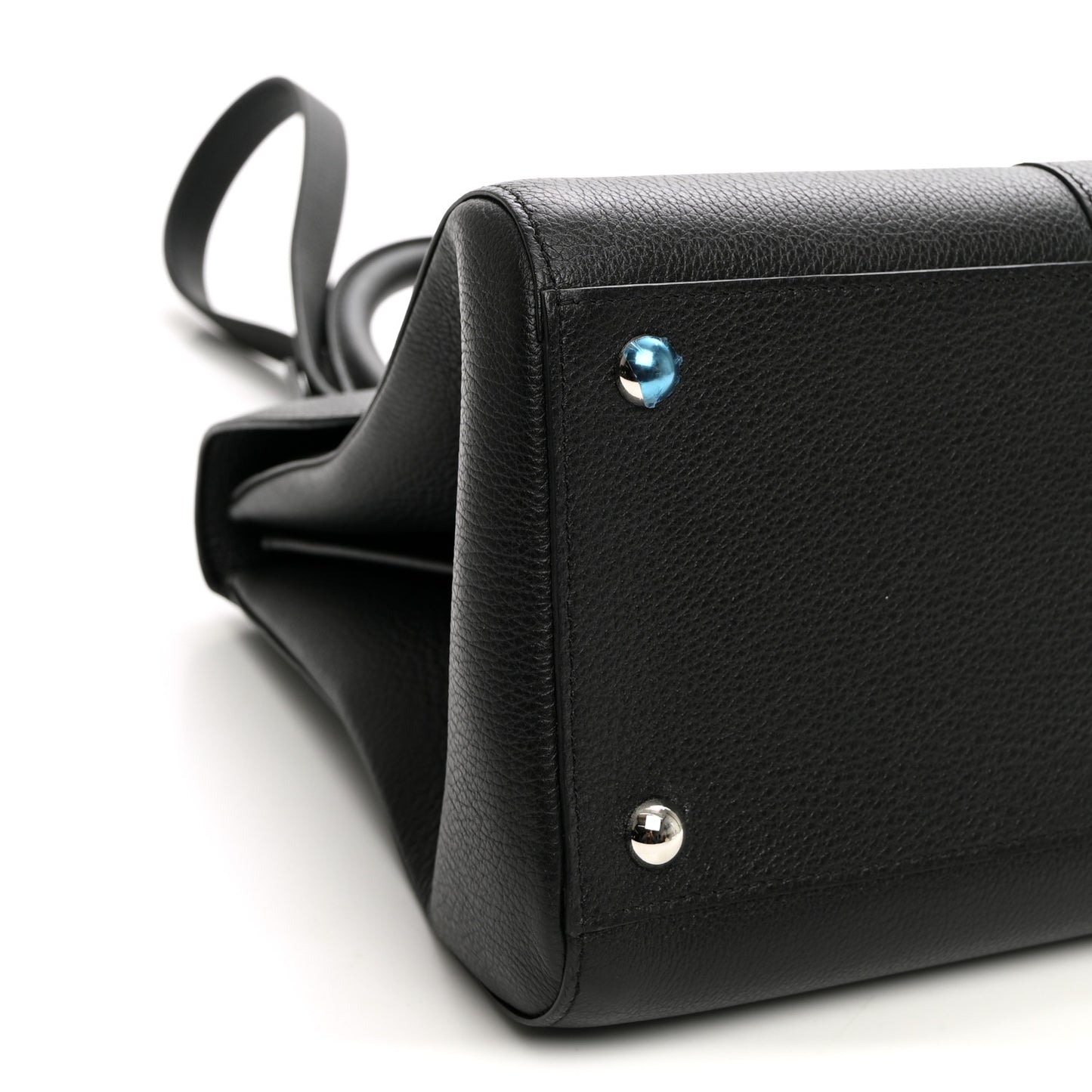 Grained Calfskin MM Brillant Satchel Black