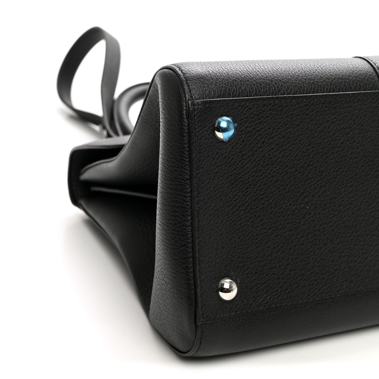 Delvaux Grained Calfskin MM Brillant Satchel Black 9 of 10