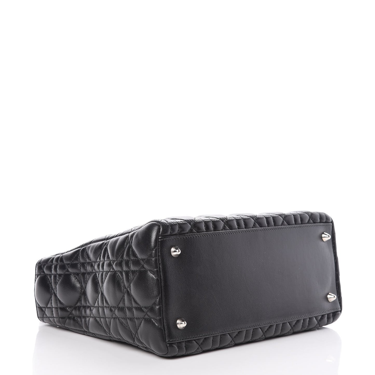 Lambskin Cannage Medium Lady Dior Black