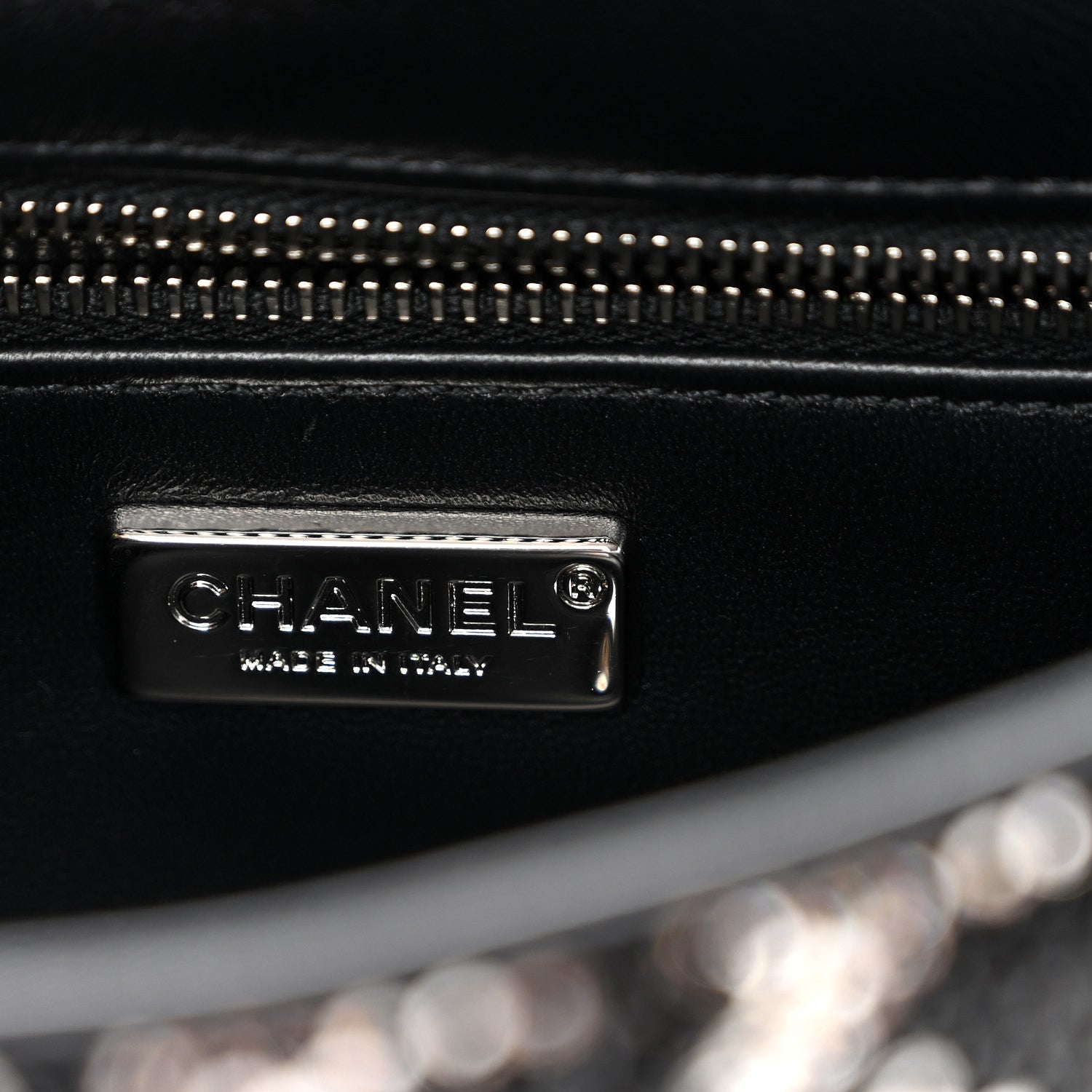 Chanel Satin Crystal Diamante Houndstooth Small Flap Black 6 of 11