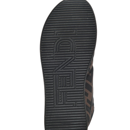 Fendi Nylon FF Reloaded High Top Sneakers 39.5 Tobacco Black 7 of 16