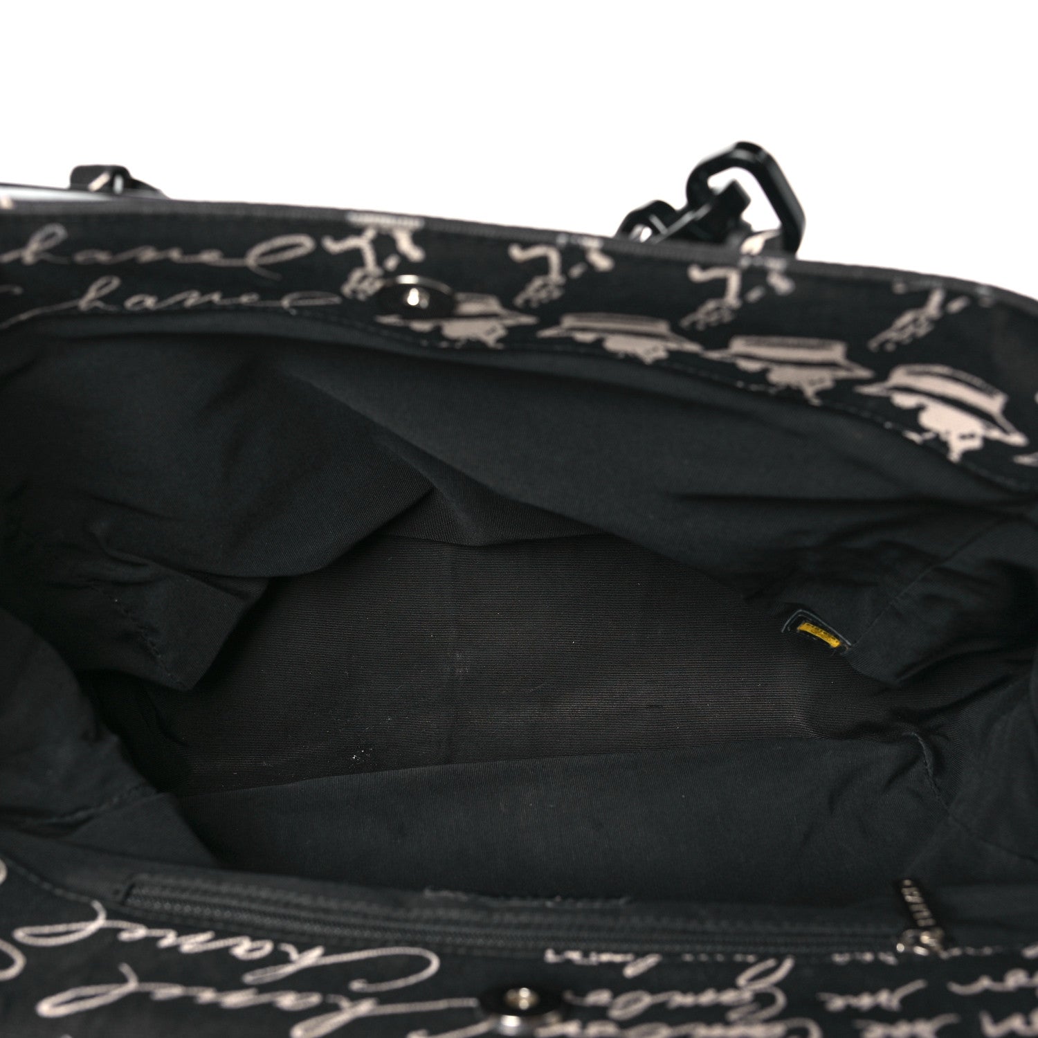 Chanel Canvas Camellia Flower Tote Black 5 of 9