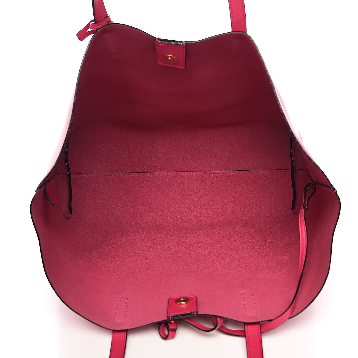 Calfskin Large Shopping Tote Fuchsia