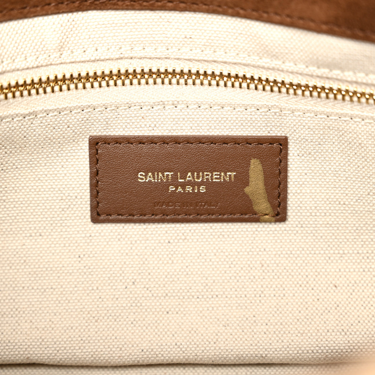 Saint Laurent Suede Shearling Patchwork Monogram Medium Jamie Brown Beige 6 of 11
