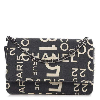 Chanel Denim Coco Wallet On Chain WOC Black 1 of 10