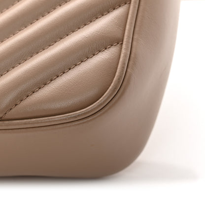 Saint Laurent Calfskin Matelasse Monogram Lou Camera Bag Dark Latte 11 of 12