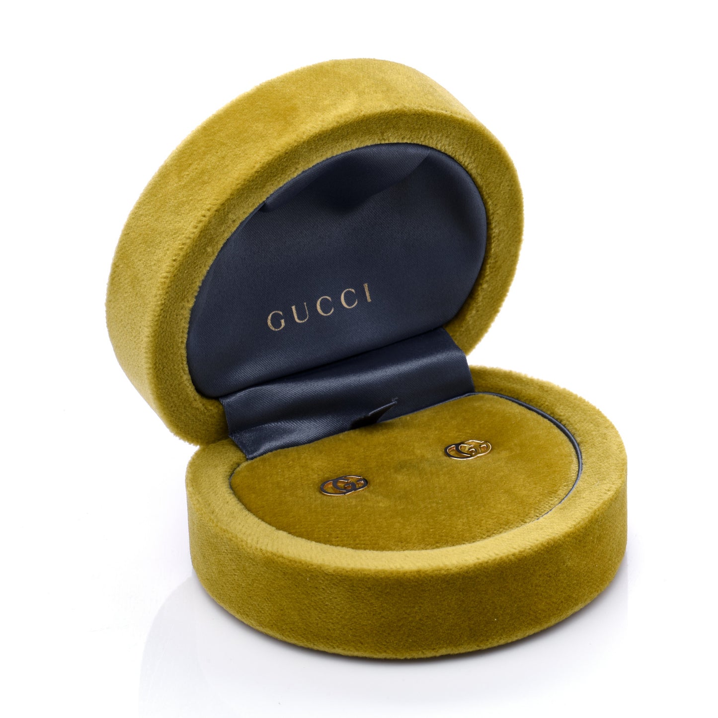 18K Yellow Gold GG Tissue Stud Earrings
