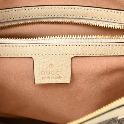 Gucci GG Supreme Monogram Les Pommes Small Ophidia Half Moon Hobo Beige Multicolor Mystic White 6 of 11