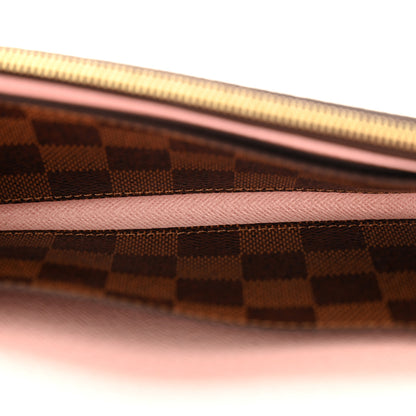 Louis Vuitton Damier Ebene Emilie Wallet Rose Ballerine 4 of 6