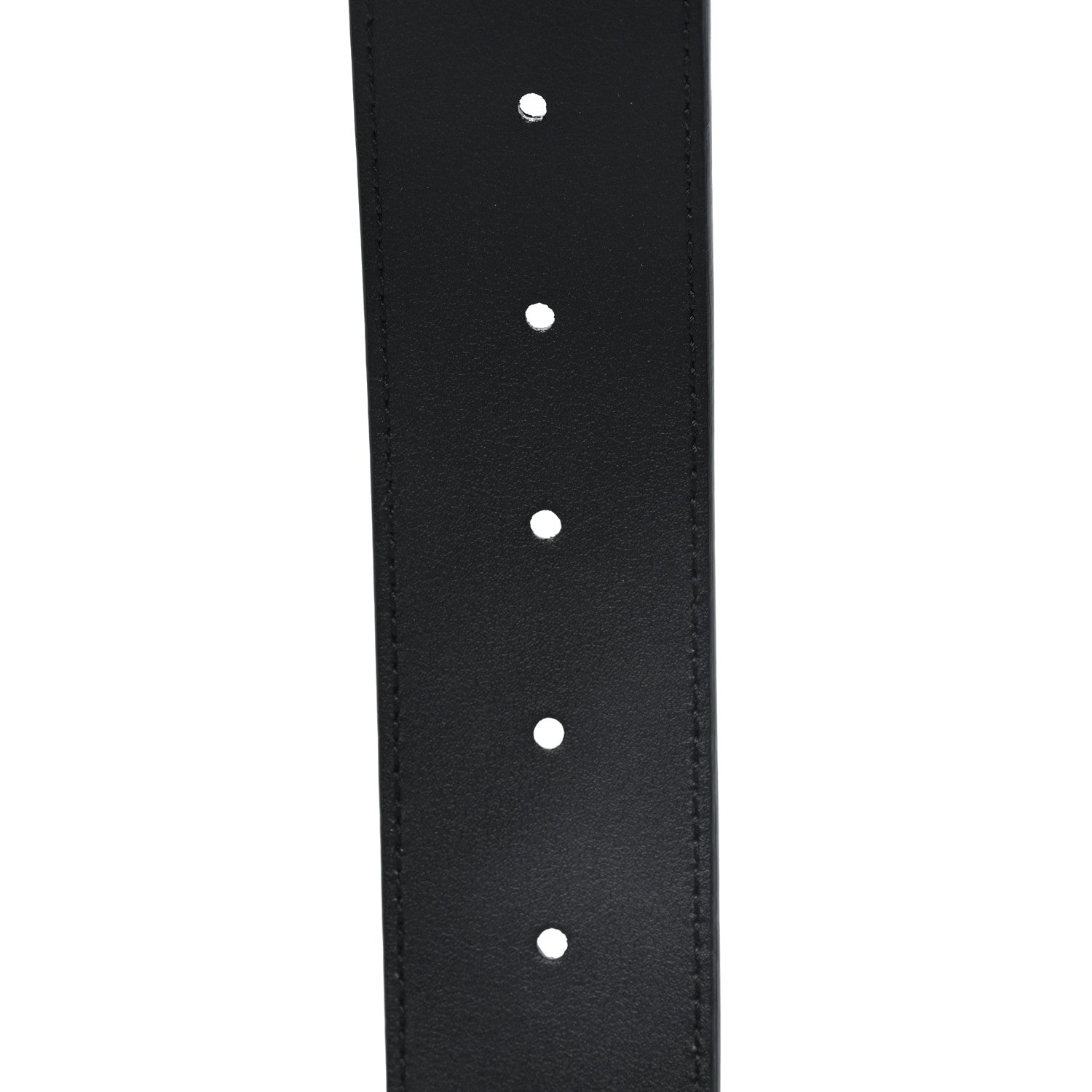 Gucci Moon Calfskin Pearl Double G 40mm Belt 80 32 Black Cream 4 of 4
