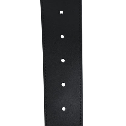Gucci Moon Calfskin Pearl Double G 40mm Belt 80 32 Black Cream 4 of 4