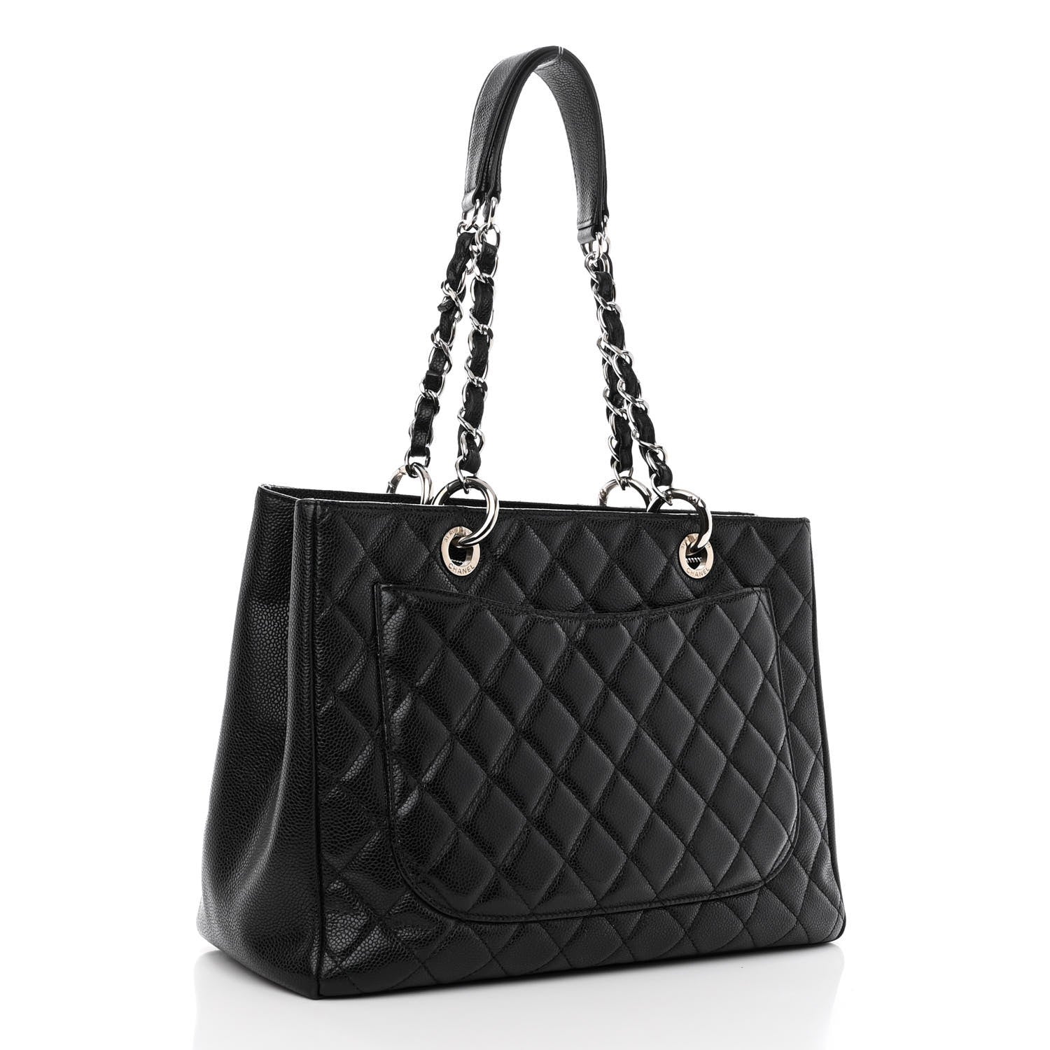 Chanel Caviar Quilted Grand Shopping Tote GST Black 2 of 10