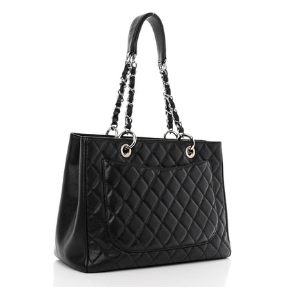 Chanel Caviar Quilted Grand Shopping Tote GST Black 2 of 10