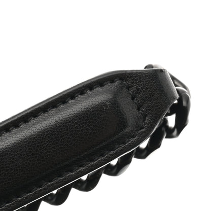 Saint Laurent Lambskin Quilted Monogram Monochrome Medium Loulou Puffer Chain Satchel Black 11 of 11