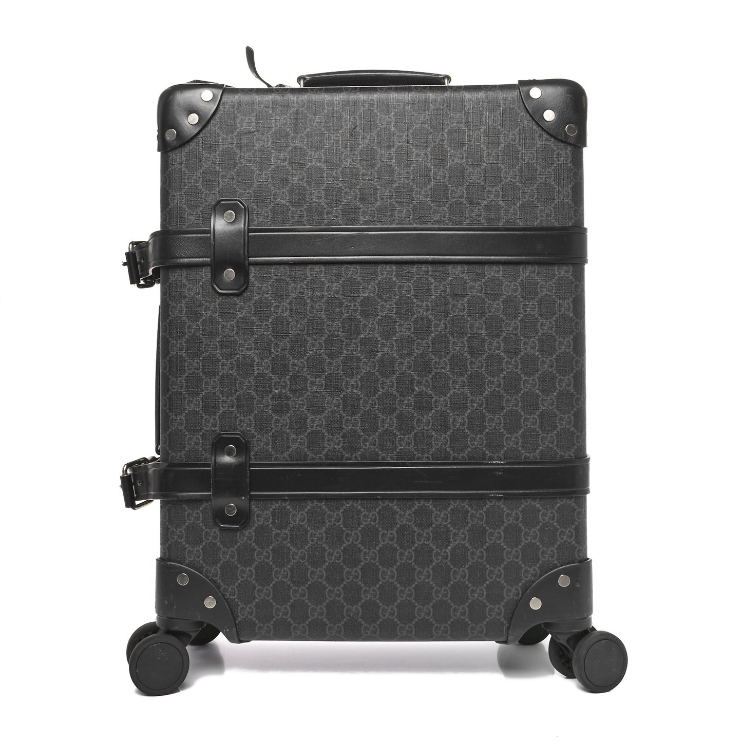 GG Supreme Monogram Globe-Trotter Carry-On Black