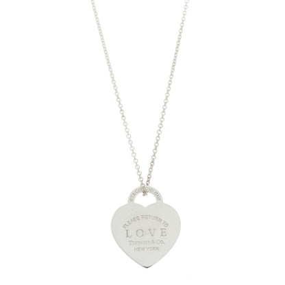 Tiffany Sterling Silver Return To Tiffany Love Pendant Necklace 5 of 6