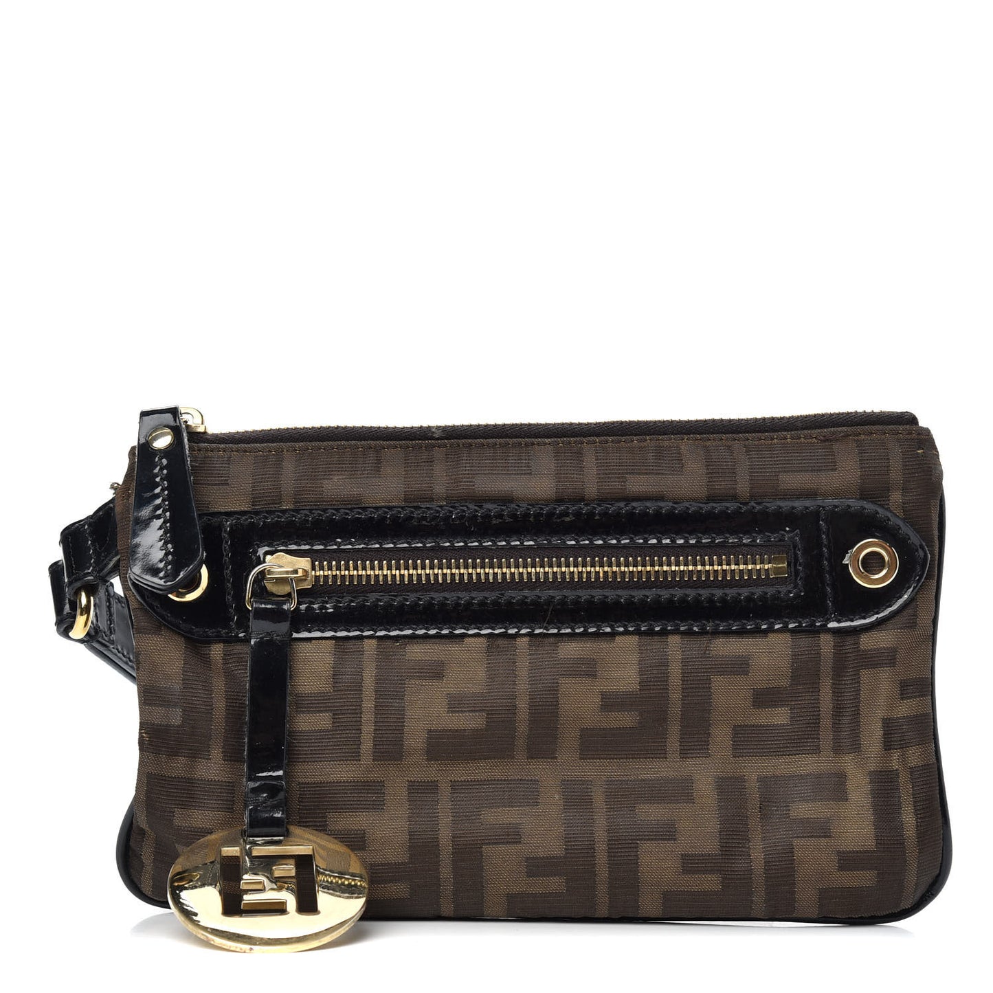 Patent Zucca Beauty Pouch Tobacco Black