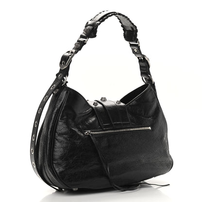 Balenciaga Agneau Arena Medium Le Cagole Shoulder Bag Black 3 of 9