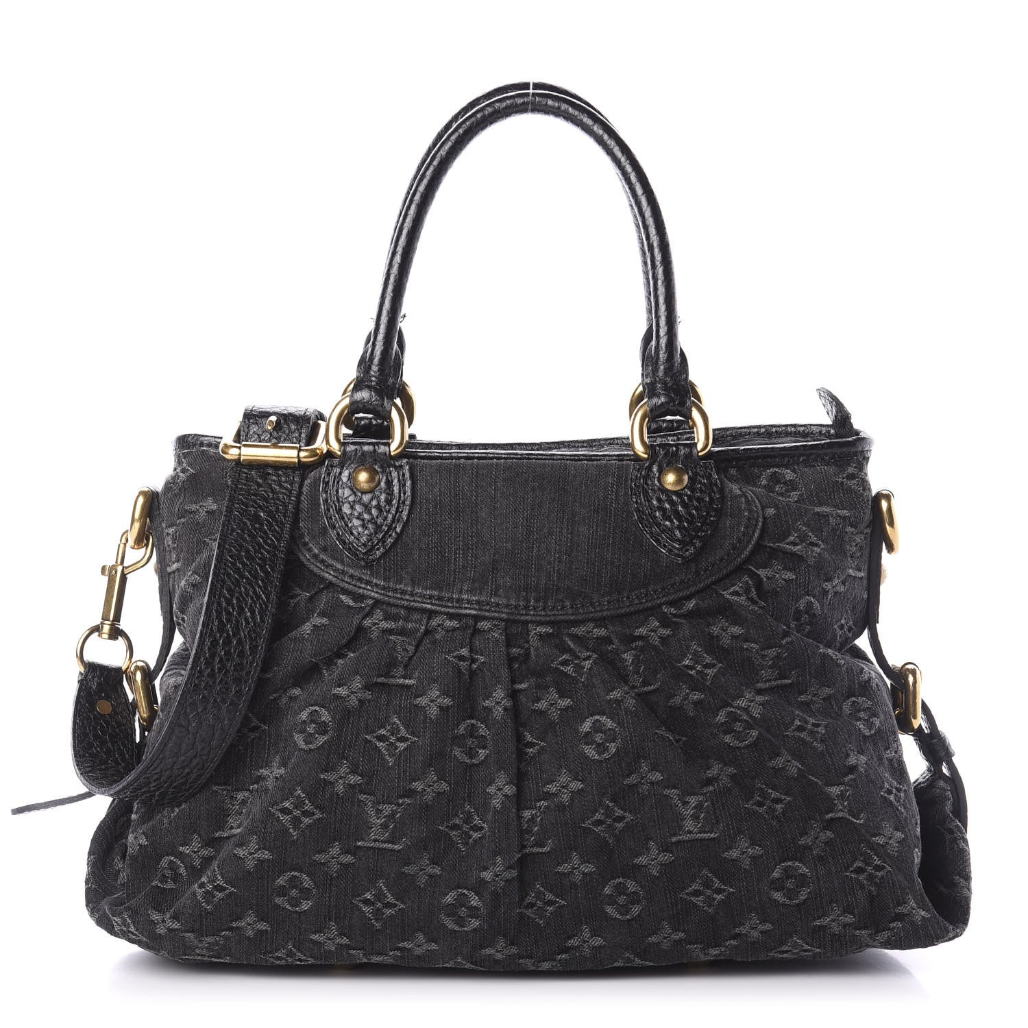 Louis Vuitton Denim Neo Cabby MM Black 1 of 13