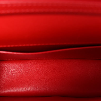 Valentino Garavani Calfskin Enamel Vlogo Small Loco Shoulder Bag Rouge Pur 5 of 9