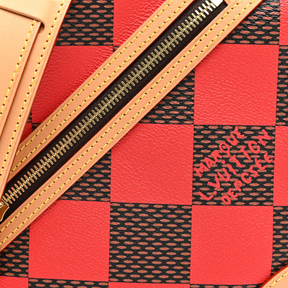 Louis Vuitton Damier Pop Chess Messenger Red 7 of 9