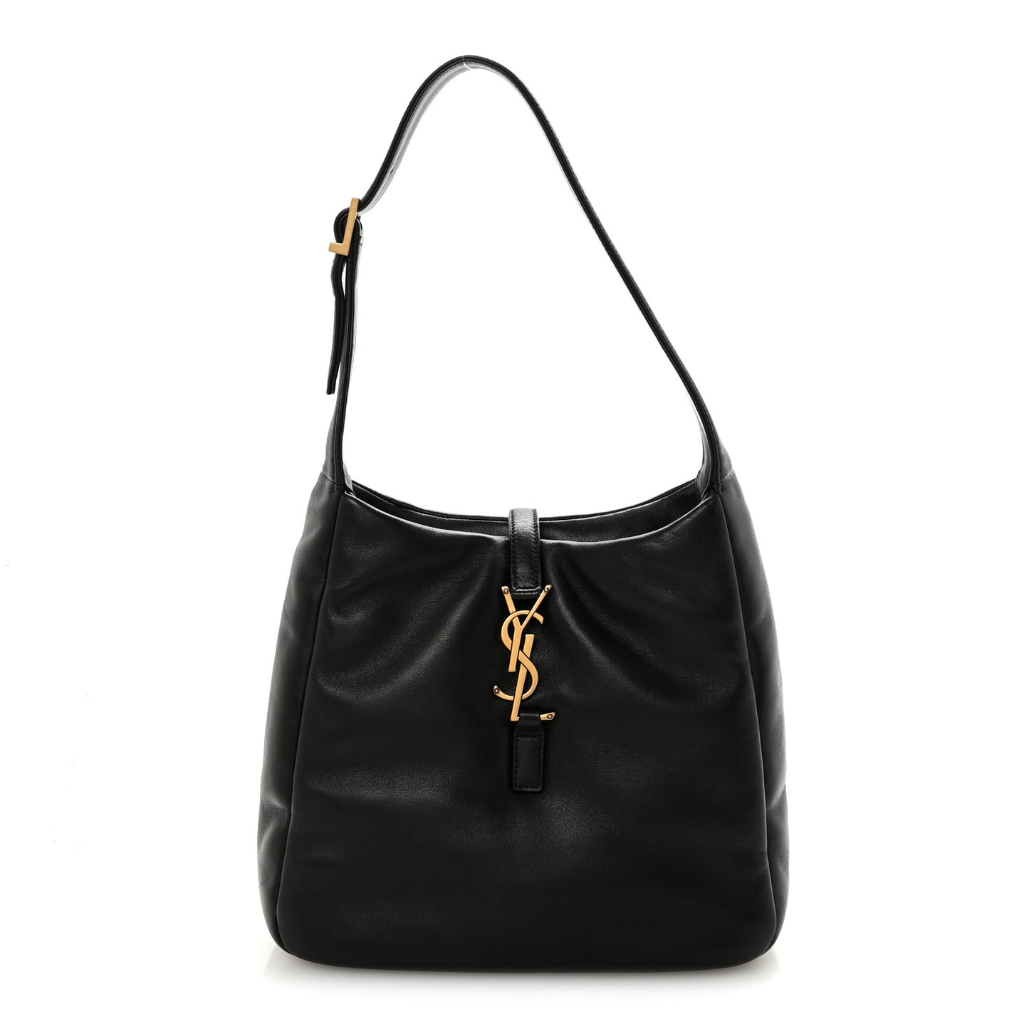 Padded Lambskin Small Le 5 A 7 Supple Hobo Black